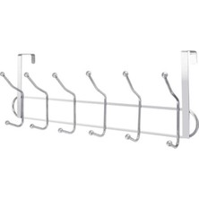 Olgun Home Kapı Arkası Elbise Askısı Krom Metal(12 Adet Elbise Asma Yeri)