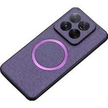 LR Joyful Xiaomi 14T Düşmeye Dayanıklı Pc+Kumaş Arka Telefon Kapağı Magsafe ile Uyumlu (Yurt Dışından)