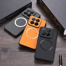 LR Joyful Xiaomi 14T Düşmeye Dayanıklı Pc+Kumaş Arka Telefon Kapağı Magsafe ile Uyumlu (Yurt Dışından)