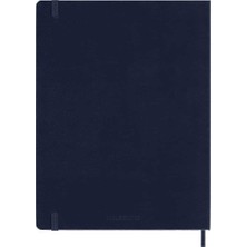 Moleskine Sert Kapak Çizgili Defter Xl Boy 19X25 cm 192 Sayfa Safir Mavi