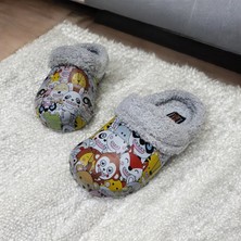 Akınalbella Günlük Içi Kürklü Neşeli Hayvan Figürlü Ev,anasınıf,kreş Terliği