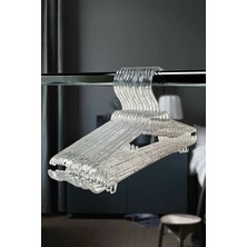 Olgun Home Kristal Askı Şeffaf Büyük Boy Elbise Askısı 6 Adet