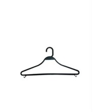 Olgun Home Siyah Plastik Kırılmaz Bükülmez Elbise Pantolon Tsört Askısı Askı 20ADET