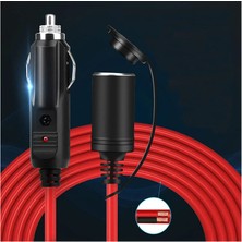 12V/24V 15A araba çakmak uzatma kablosu araç çakmaklık uzatma 3.6m