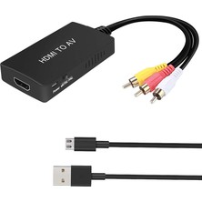 HDMI to AV RCA video Dönüştürücü, Kompozit dönüştürücü Adaptör