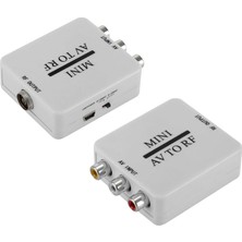 AV RCA to RF dönüştürücü adaptör kutusu RF Amplifikatör