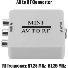 AV RCA to RF dönüştürücü adaptör kutusu RF Amplifikatör