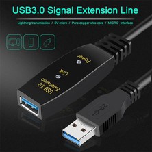 Usb 3.0 uzatma kablosu usb 3.0 extension güçlendirilmiş kablosu 20m