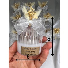 Love Candle Dekor 10 Adet Mum Hediyelik, Nikah Hediyelik, Söz Hediyelik, Kapaklı Kutuda Hediyelik Mum