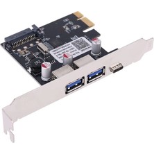 PCI Express USB 3.1 type-c 2 Port USB 3.0 hub genişleme kartı