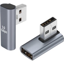 Usb 3.0 sağ ve sol açılı 90 derece dişi erkek usb 3.0 çevirici