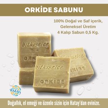 Bitkiselce Saf Ve Doğal Içeriklerle Orkide Sabunu  450 Gr (4 Kalıp)