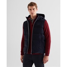 Gant Erkek Lacivert Regular Fit Kapüşonlu Logolu Yelek 7124109T.433