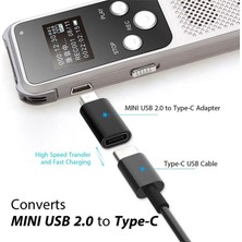 Type c (in) to mini usb (out) çevirici dönüştürücü aparat