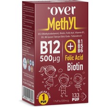 Dr. Over B12 Plus B12 Biotin Folik Asit Vitamin B1 B5 B6 Içeren Takviye Edici Gıda 20 ml 3 Adet