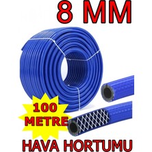 Sel Kompresör Hava Hortumu 100 mt 8 mm Mavi - Thermo Oksijen Hava Hortumu