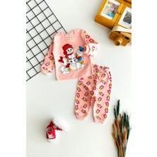 Derin Bebe Neşeli Bebekler Baby Kardan Adamlı Baby Du& Baby Daisy DuBaskılı Pijama Takım Somon