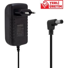 Weko 25.2 Volt - 1 Amper 5.5*2.5 Uçlu Yerli Üretim Priz Tipi Adaptör