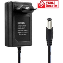 Weko 7.5 Volt - 2  Amper 5.5*2.5 Uçlu Yerli Üretim Priz Tipi Adaptör