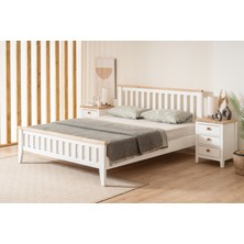 Alfa Country Perla Modern İnci Beyaz Tek Kişilik  Karyola 90X200