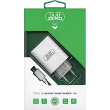 Subzero TT_SZB-SG49 Ev Tipi  Telefon Şarj Aleti 3 USB Portlu 30W