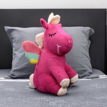 Parti Hediye Sepeti Oturan Unicorn Peluş 35CM Pembe