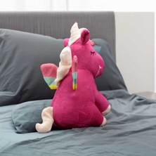 Parti Hediye Sepeti Oturan Unicorn Peluş 35CM Pembe