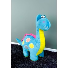 Parti Hediye Sepeti Dinozor Peluş 60CM Mavi