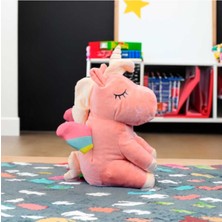 Parti Hediye Sepeti Oturan Peluş Unicorn (35 cm )