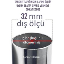 Elysian 24 Adet 3,2 cm Şeffaf Silikon Masa Sandalye Pabuç Kaydırmaz Koltuk Zemin Koruyucu Çizdirmez Ayak Kılıfı