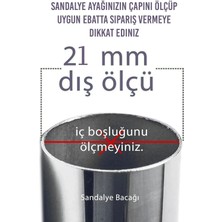 20 Ad 21 mm Beyaz Silikon Masa Sandalye Pabuç Kaydırmaz Koltuk Zemin Koruyucu Çizdirmez Ayak Kılıfı