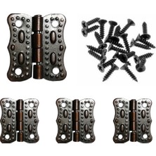 4 ADET OKSİT PAPATYA MENTEŞE VE VİDALARI 20X20 MM KUTU VE SANDIK MENTEŞESİ HOBİ MAKET