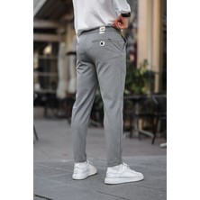 Slimfit Jogger Mevsimlik Gri Likralı Rahat Pantolon