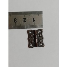 4 ADET OKSİT PAPATYA MENTEŞE VE VİDALARI 20X20 MM KUTU VE SANDIK MENTEŞESİ HOBİ MAKET