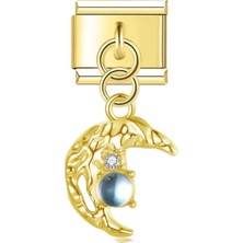 Aytaşı ve Hilal Gold Çelik İtalyan Charm