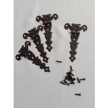 TEK KUYRUK MENTEŞE 4 ADET ANTİK 40X68 MM KUTU VE SANDIK MENTEŞESİ HOBİ MAKET