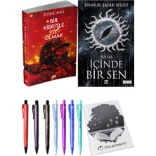 İçinde Bir Sen 4 Azlem Binnur Şafak Nigiz ve Bir Kibritle Yok Olmak 2 Özge Naz 2'li Set + Armağan