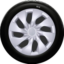 Sjs Sks Skoda Jant Kapağı 16 Inc Kırılmaz 1 Takım 4 Adet NO:416