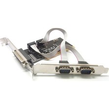 PCI LPT paralel port db25 + RS232 db9 dual seri com port