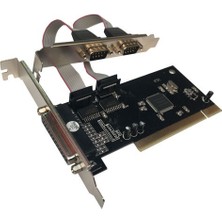 PCI LPT paralel port db25 + RS232 db9 dual seri com port