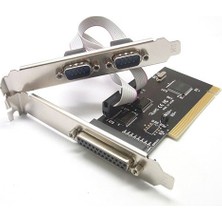 PCI LPT paralel port db25 + RS232 db9 dual seri com port