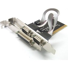 PCI LPT paralel port db25 + RS232 db9 dual seri com port