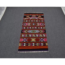 Zehra Abla Halı Yeni El Dokuma Seccade Otantik Elegant Malatya Yün Kilim 5243