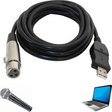 usb 2.0 to xlr dişi mikrofon kablosu usb xlr mikrofon kablosu