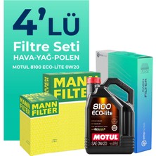 MANN Suzuki Swift 1.5 Filtre Bakım Seti Motul Motor Yağlı (2005-2010) 4 Lü