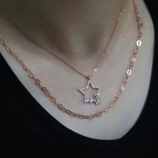 Neva Jewelry Taşlı Yıldız Kolye