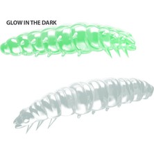Libra Lures Larva Garlic(Sarımsak Aromalı) Glow Uv Green 3.5 cm Suni Yem
