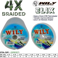 Wily Elix 0.30 mm 100M 4 Kat Yeşil Ip Misina 16KG Çeker