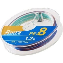 Gosen X8 Roots 1.0 Pe 300M 8 Örgü Spin Ip Misina 9.1kg Çeker Multicolor