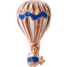 Sıcak Hava Balonu Rose Gold Charm | 925 Ayar Gümüş